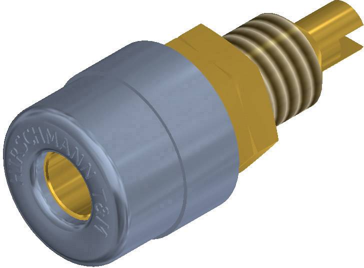 930176704, SKS-HIRSCHMANN BIL 20 Au - Лабораторное гнездо, Ø-контакта: 4 мм, серый : 1 шт.