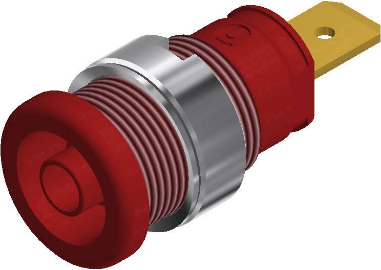 972356101, SKS-HIRSCHMANN SEB 2620 F6,3 - Лабораторное гнездо, Ø-контакта: 4 мм, красный : 1 шт.