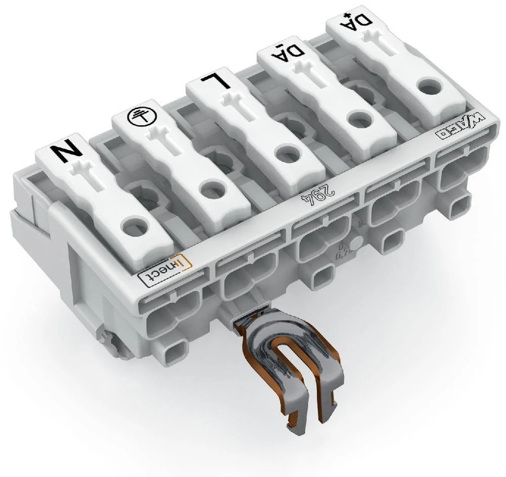 Разъем питания сети WAGO 294-8225, 5 pin, 0.5мм² - 2.5мм², 24А, (250 шт)