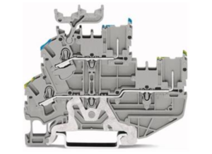 Двухуровневая клемма WAGO 2022-2257, 2 pin, 0.25мм²-4.0мм², 690В, 24А, (1 шт)