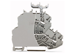 Двухуровневый клеммный блок WAGO 2002-2232/099-000, 2 pin, 0.25мм²-4.0мм², 800В, 24А, (1 шт)