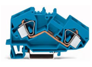 Проходная клеммная колодка WAGO 783-604, 1 pin, 0.2мм²-16мм², 1000В, 76А, (1 шт)