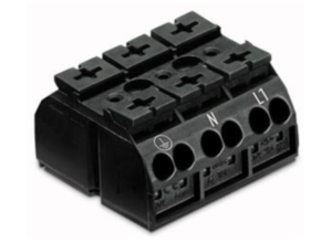Клеммная колодка WAGO 862-1533/999-950, 3 pin, 0.5мм²-4.0мм², 440В, 28А, CS: 12мм, (1 шт)