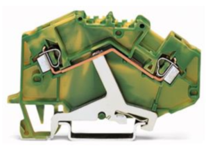 Клемма защитного заземления WAGO 780-607, 1 pin, 0.08мм²-2.5мм², 1000В, 24А, (1 шт)