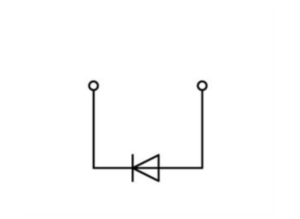 Диодная клемма WAGO 769-218/281-411, 1 pin, 0.08мм²-4.0мм², 250В, 0.5А, (1 шт)