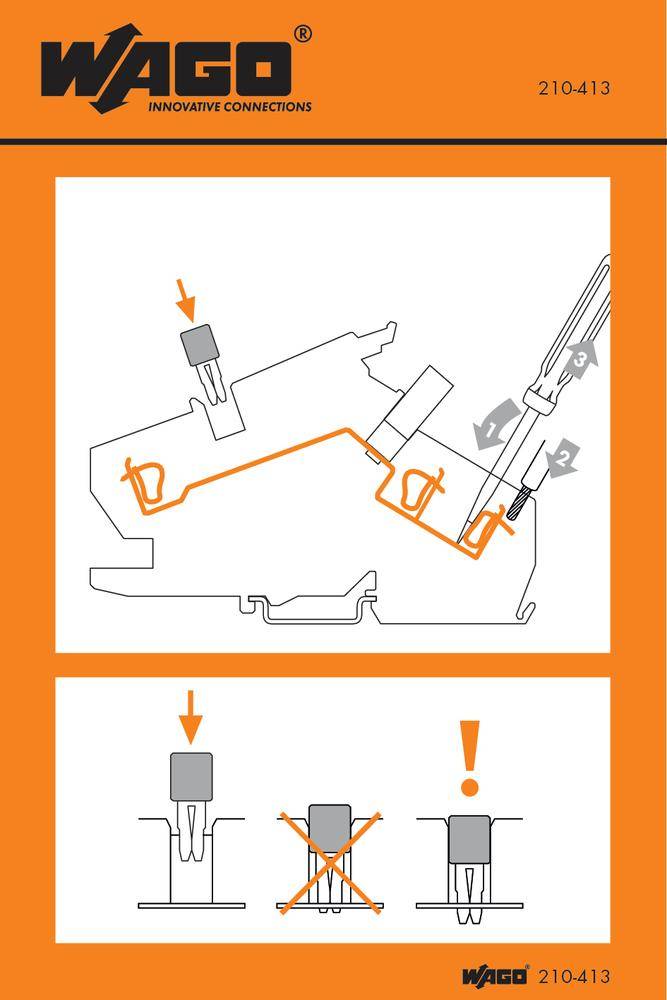 Наклейка с инструкцией WAGO 210-413, (1000 шт)