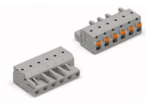 Гнездовой разъем WAGO 2231-208/026-000, 8 pin, 630В, 16А, CS: 7.5мм, (1 шт)