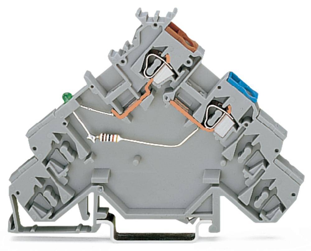 Клемма бесконтактного переключателя WAGO 280-584/281-483, 2 pin, 0.08мм² - 2.50мм², 24В, 20А, конф: L, (10 шт)