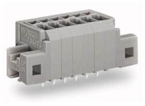 Клемма печатной платы WAGO 739-307/001-000, 7 pin, 0.08мм²-1.5мм², 160В, 17.5А, CS: 3.5мм, (1 шт)