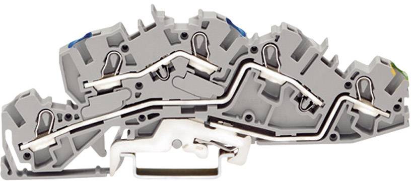 Промышленная клеммная колодка WAGO 2005-7646, 3 pin, 0.50мм² - 6мм², 250В, 36А, конф: N;L;Terre, (1 шт)