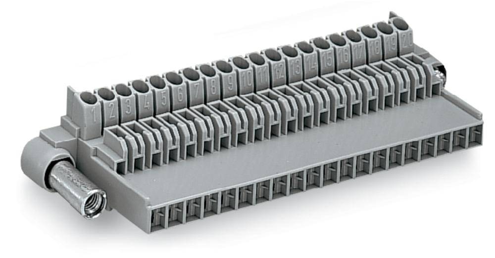 Штифтовая планка WAGO 246-111, 20 pin, 0.08мм² - 2.50мм², 630В, 16А, (15 шт)