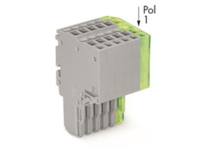 Внутренний разъём WAGO 2020-206/000-036, 6 pin, 0.5мм²-1.5мм², 500В, 13.5А, CS: 3.5мм, (1 шт)