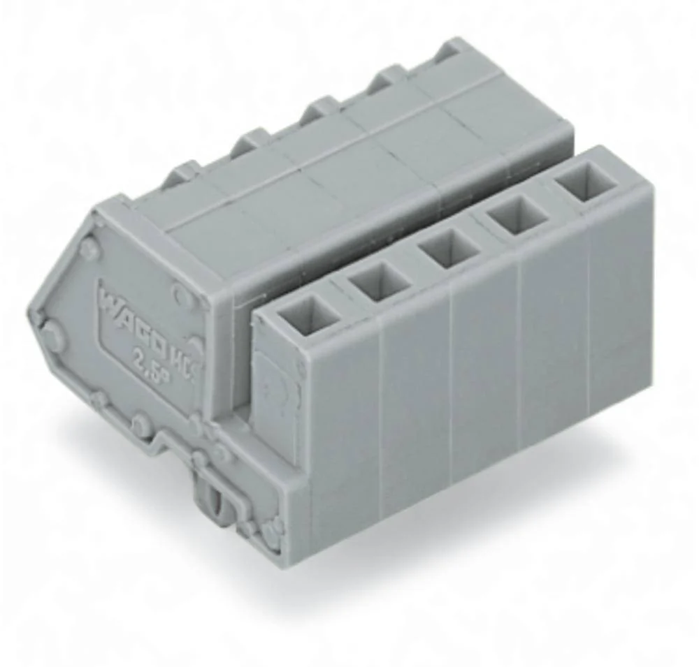 Розетка для подключения кабеля WAGO 731-502/008-000, 2 pin, 0.08мм² - 2.5мм², 300В, 15А, CS: 5мм, (100 шт)