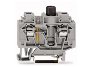 Клеммная колодка предохранителя WAGO 282-128/281-417, 2 pin, 0.2мм²-6.0мм², 250В, 10А, (1 шт)