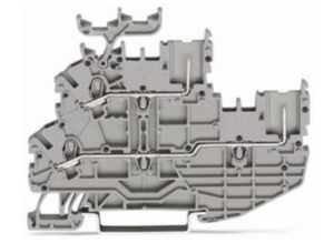 Двухуровневая клемма WAGO 2020-2233, 2 pin, 0.14мм²-1.5мм², 500В, 13.5А, (1 шт)