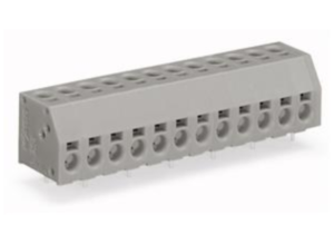 Клемма печатной платы WAGO 253-115, 15 pin, 0.5мм²-1.5мм², 320В, 17.5А, CS: 5мм, (1 шт)