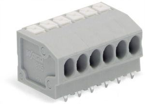 Клемма печатной платы WAGO 805-358, 8 pin, 0.2мм²-1.5мм², 160В, 17.5А, CS: 3.5мм, (1 шт)