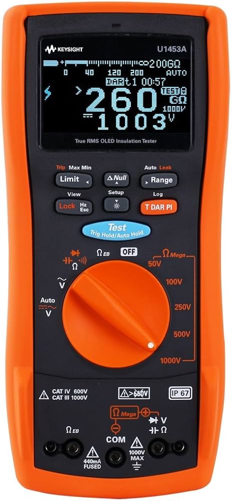 Измеритель сопротивления изоляции Keysight U1453A 