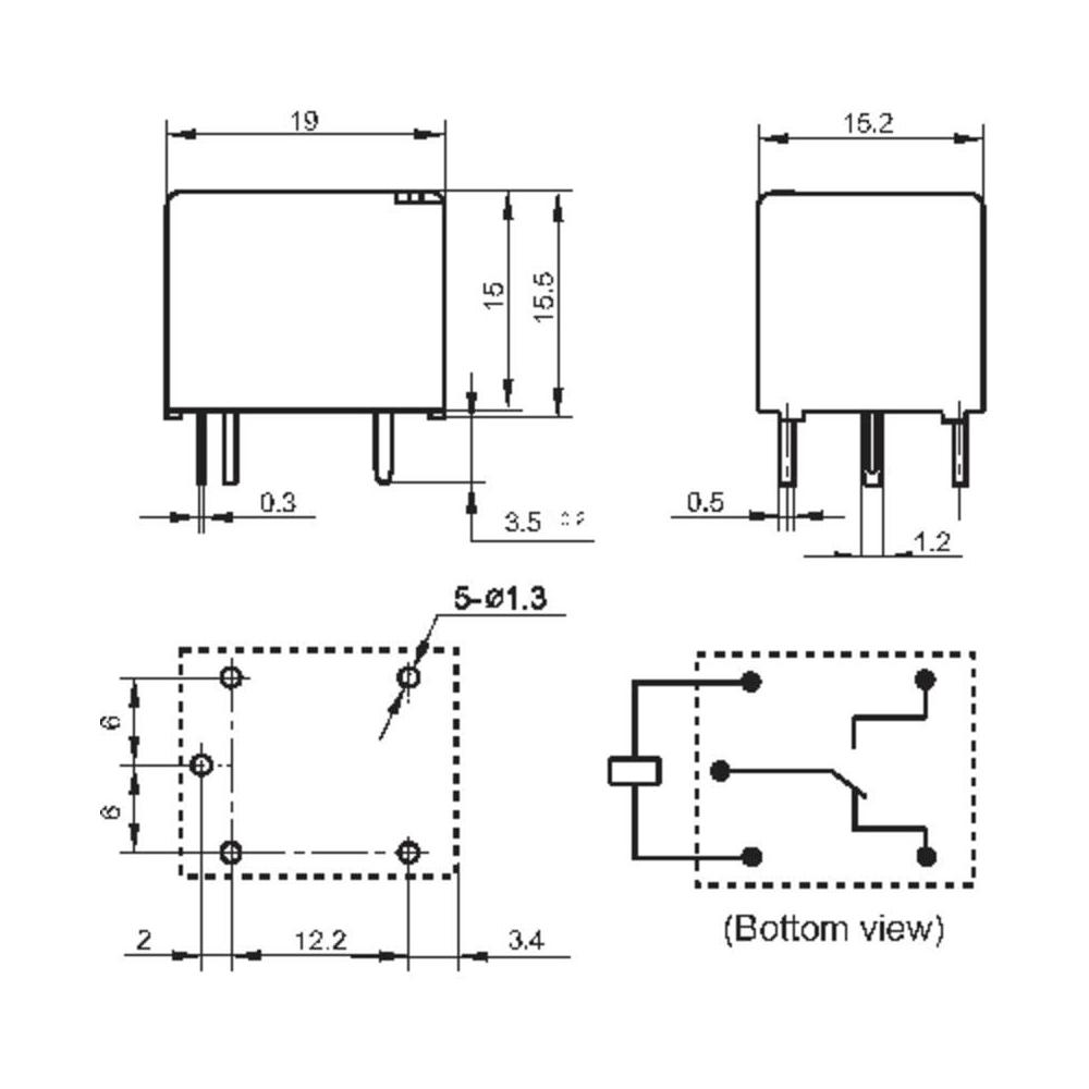 Реле hf3fa схема подключения