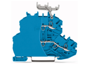 Двухуровневый клеммный блок WAGO 2000-2234/099-000, 2 pin, 0.14мм²-1.5мм², 800В, 13.5А, (1 шт)