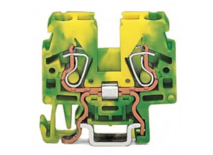 Клеммная колодка заземления WAGO 870-917, 1 pin, 0.08мм²-2.5мм², 500В, 24А, (1 шт)