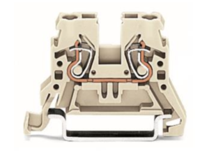 Проходная клеммная колодка WAGO 870-909, 1 pin, 0.2мм²-2.5мм², 420В, 22А, (1 шт)