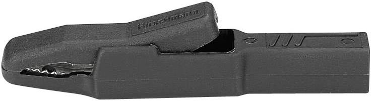 Захват "крокодил" SKS Hirschmann AK 2 B, 300 В, 25 А, 81 мм, черный : 1 шт.