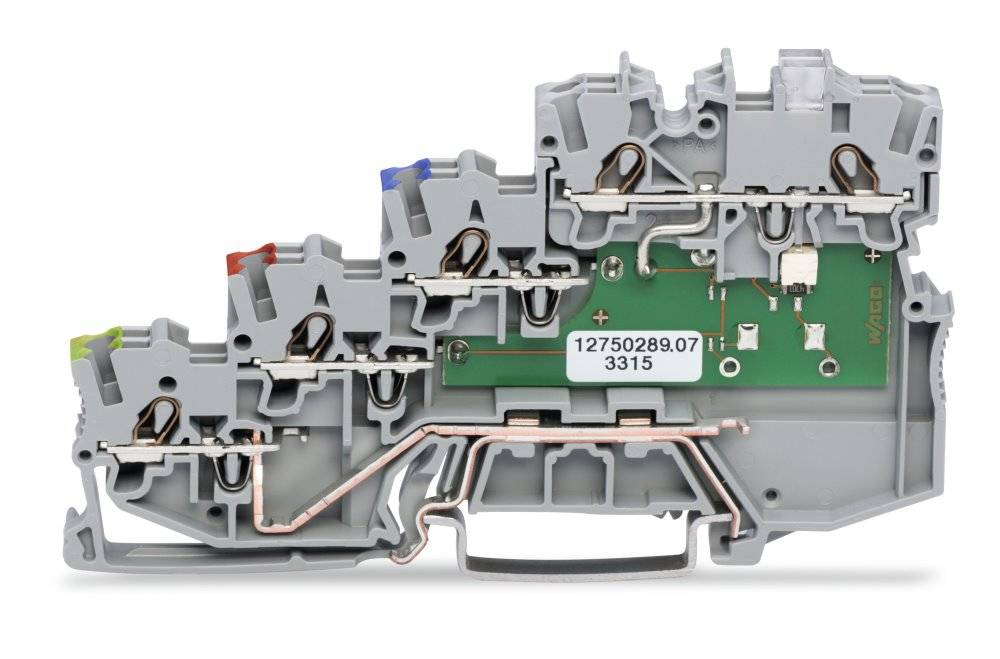Клемма бесконтактного переключателя WAGO 2000-5417/1101-951, 10 pin, 0.14мм² - 1.50мм², 24В, 13.5А, (50 шт)