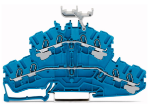 Двухуровневый клеммный блок WAGO 2002-2434, 2 pin, 0.25мм²-4.0мм², 800В, 24А, (1 шт)