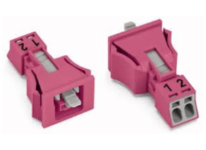 Гнездо WAGO 890-782, 2 pin, 0.25мм²-1.5мм², 250В, 16А, (1 шт)