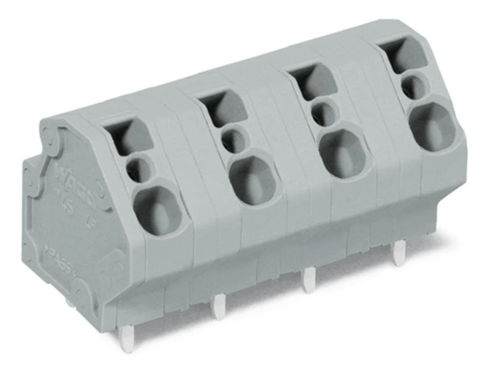 Быстроразъемная клемма WAGO 745-3206, 6 pin, 0.08мм² - 4.00мм², 1000В, CS: 10мм, (48 шт)