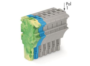Внутренний разъём WAGO 2022-107/000-039, 7 pin, 0.75мм²-4.0мм², 690В, 24А, CS: 5.2мм, (1 шт)
