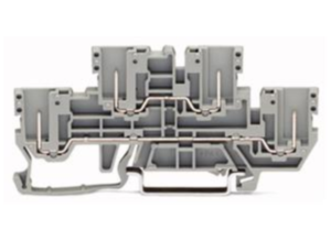 Двухуровневая клемма WAGO 870-151, 2 pin, 500В, 16А, (1 шт)