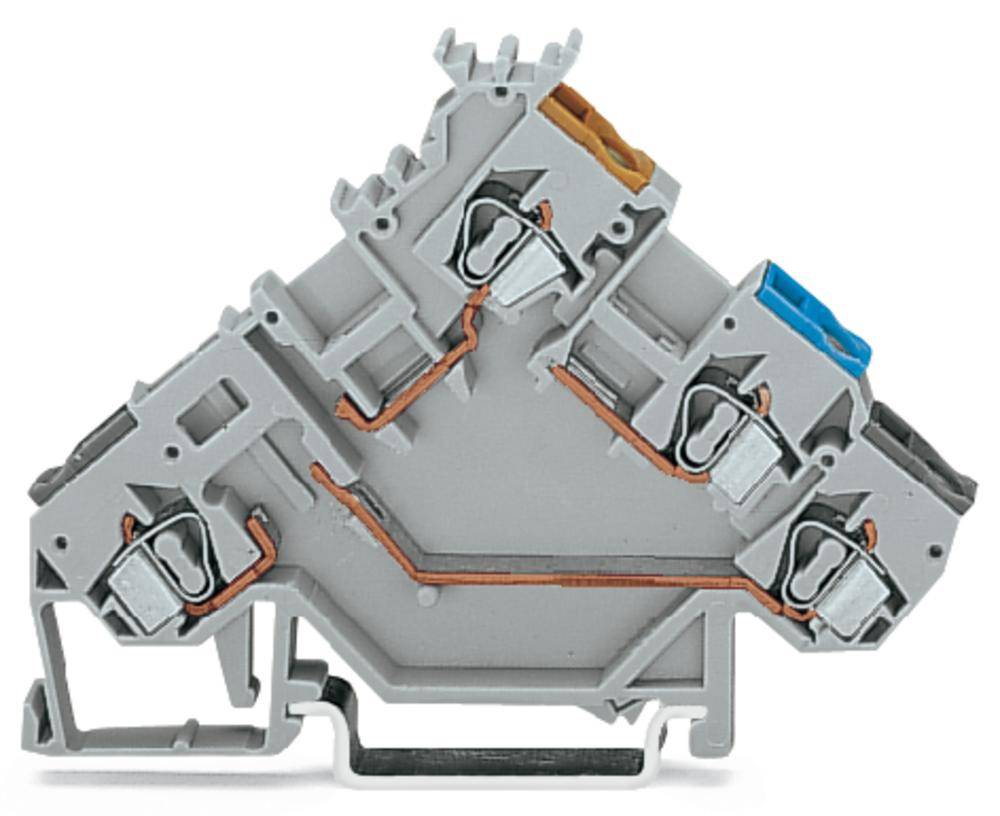 Клемма бесконтактного переключателя WAGO 280-561, 4 pin, 0.08мм² - 2.50мм², 250В, 6А, конф: L, (50 шт)