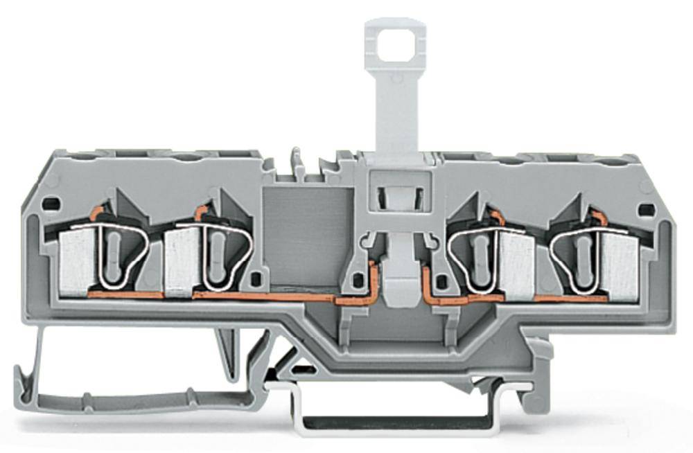 N клемма с разделителем WAGO 281-660, 4 pin, 0.08мм² - 4мм², 400В, 10А, конф: N, (50 шт)