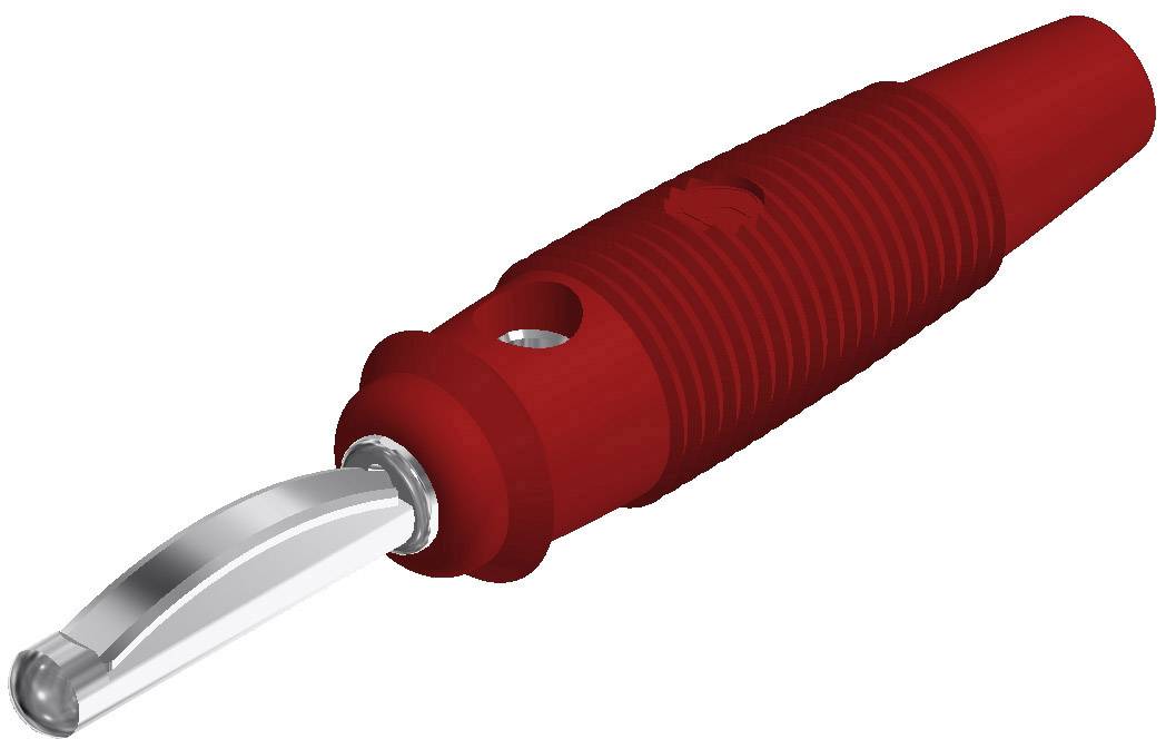 930058101, SKS-HIRSCHMANN VQ 20 - Банановый штекер, Ø-контакта: 4 мм, красный : 1 шт.