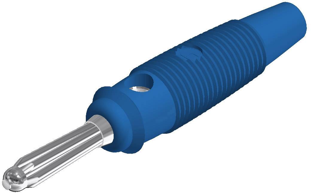 930726102, SKS-HIRSCHMANN BUELA 20 K - Пружинный штекер, Ø-контакта: 4 мм, синий : 1 шт.