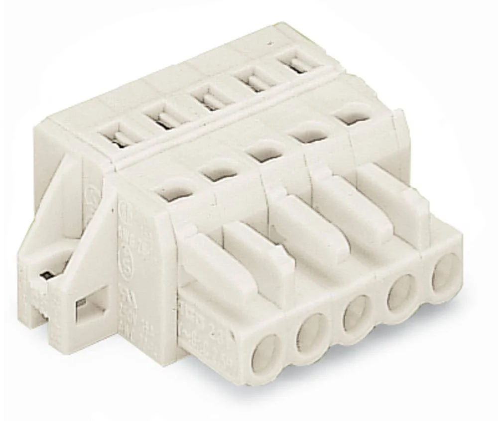 Розетка для подключения кабеля WAGO 721-103/031-000, 3 pin, 0.08мм² - 2.5мм², 630В, 16А, CS: 5мм, (50 шт)