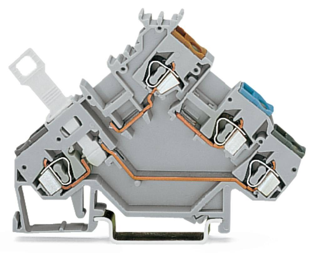 N клемма WAGO 280-563, 4 pin, 0.08мм² - 2.50мм², 400В, 10А, конф: L, (50 шт)