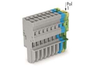 Внутренний разъём WAGO 769-109/000-038, 9 pin, 0.08мм²-4.0мм², 500В, 32А, CS: 5мм, (1 шт)