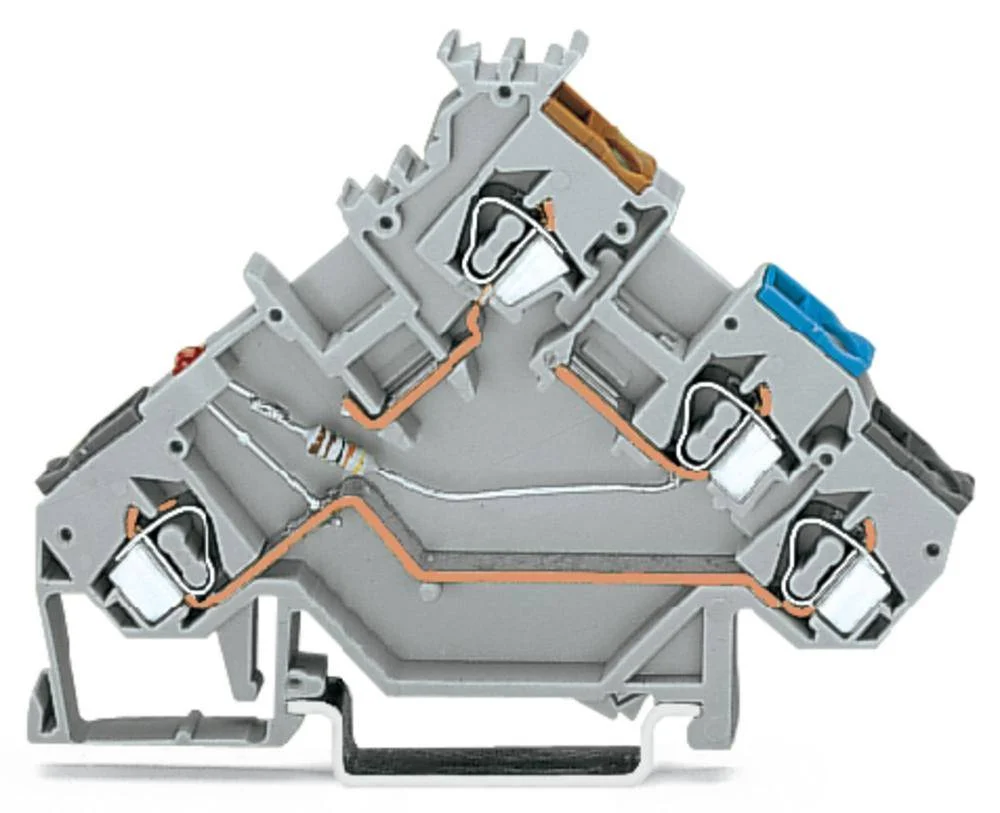 Клемма бесконтактного переключателя WAGO 280-561/281-413, 4 pin, 0.08мм² - 2.50мм², 24В, 20А, конф: L, (50 шт)