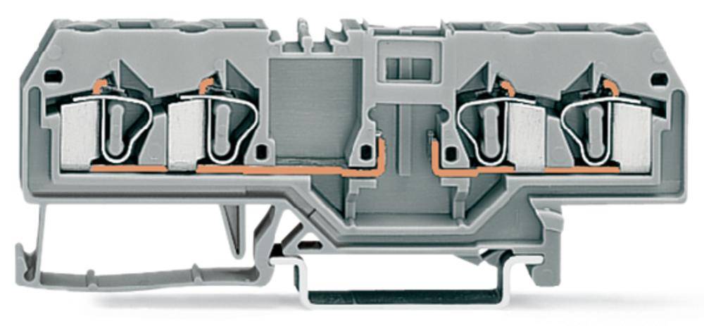 Клемма WAGO 281-656, 4 pin, 0.08мм² - 4мм², 400В, 10А, конф: L, (50 шт)