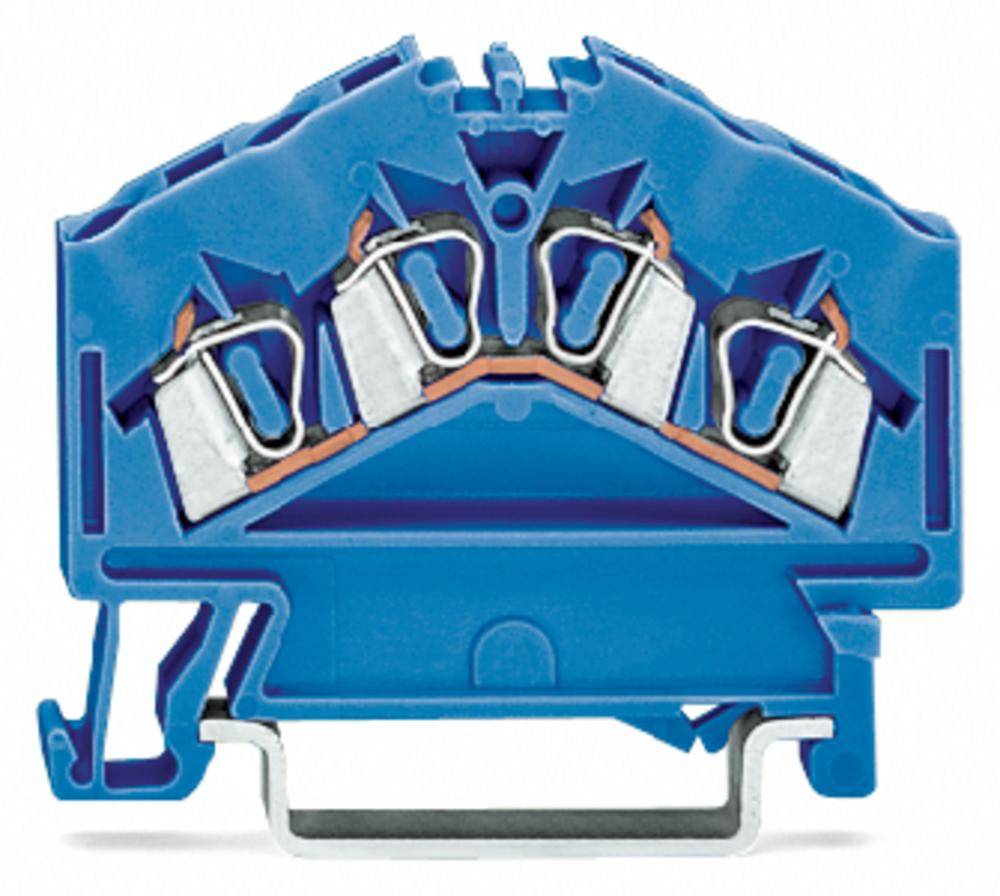 Клемма WAGO 280-656, 4 pin, 0.08мм² - 2.50мм², 800В, 24А, конф: N, (100 шт)