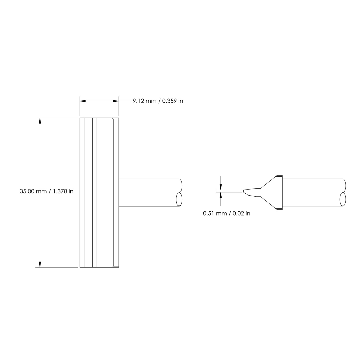 Картридж-наконечник Metcal HCV-8BL0035S 