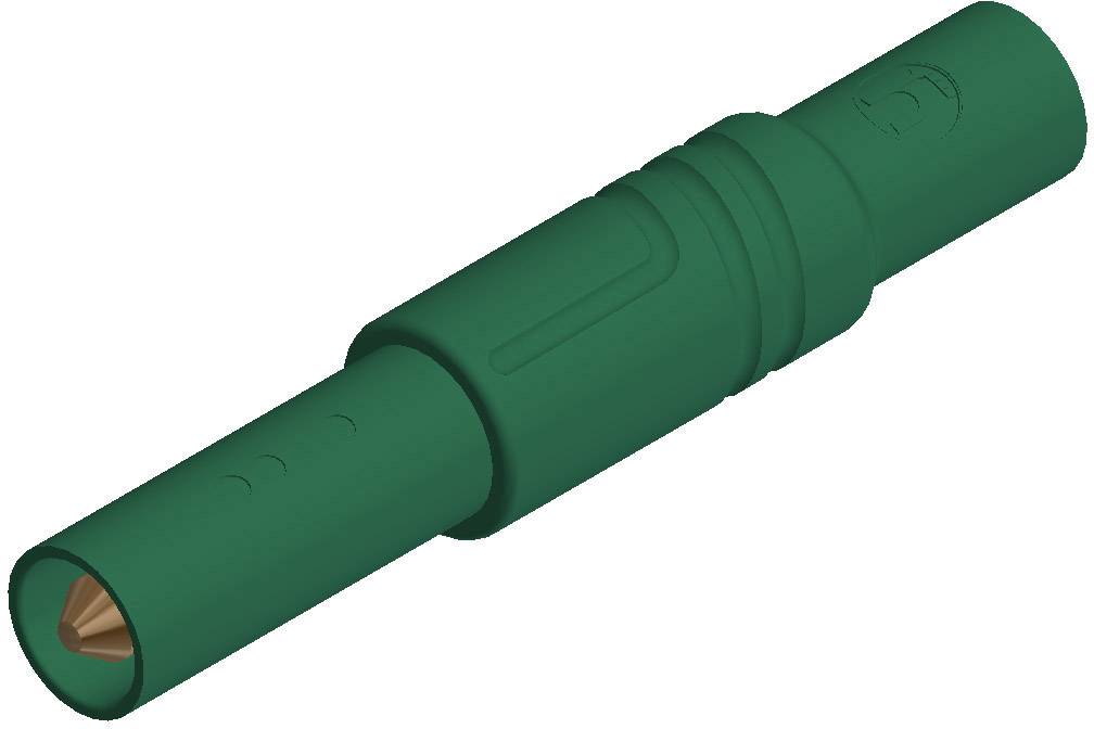 934097104, SKS-HIRSCHMANN LAS S G - Штекер с ламелями, Ø-контакта: 4 мм, зеленый : 1 шт.