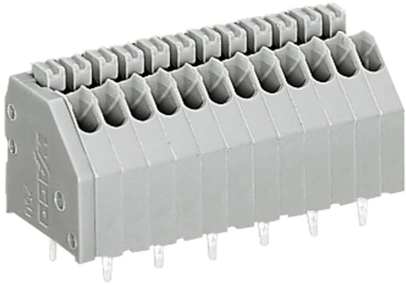 Быстроразъемная клемма WAGO 250-406, 6 pin, 0.14мм² - 0.50мм², 160В, 2А, CS: 2.50мм, (1 шт)