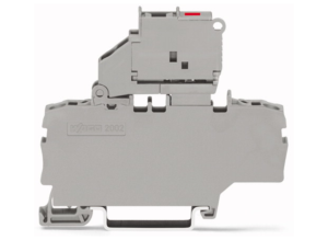 Клеммная колодка предохранителя WAGO 2002-1911/1000-836, 2 pin, 0.25мм²-4.0мм², 250В, 6.3А, (1 шт)