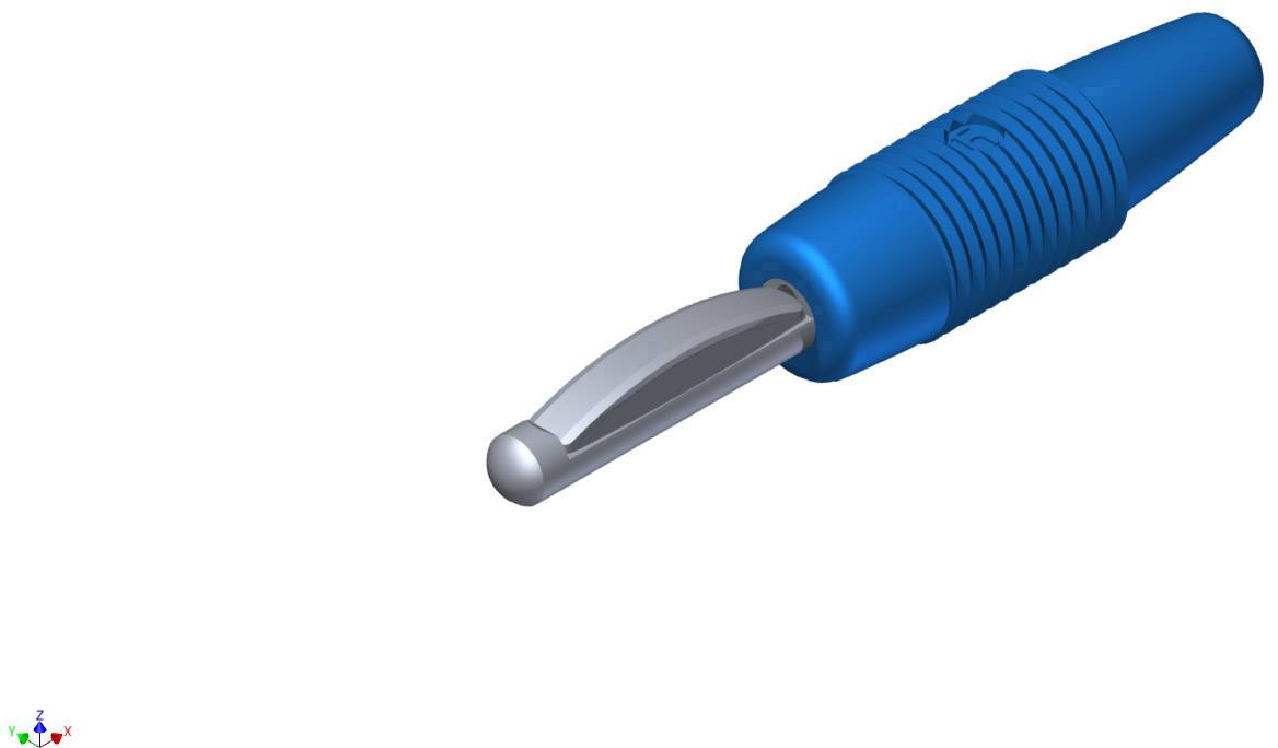 930047102, SKS-HIRSCHMANN VON 20 - Банановый штекер, Ø-контакта: 4 мм, синий : 1 шт.