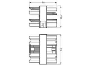 Штекер WAGO 770-1744, 4 pin, 400В, 25А, (1 шт)