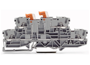 Двухуровневый клеммный блок WAGO 2002-2952, 4 pin, 0.75мм²-4.0мм², 400В, 16А, (1 шт)